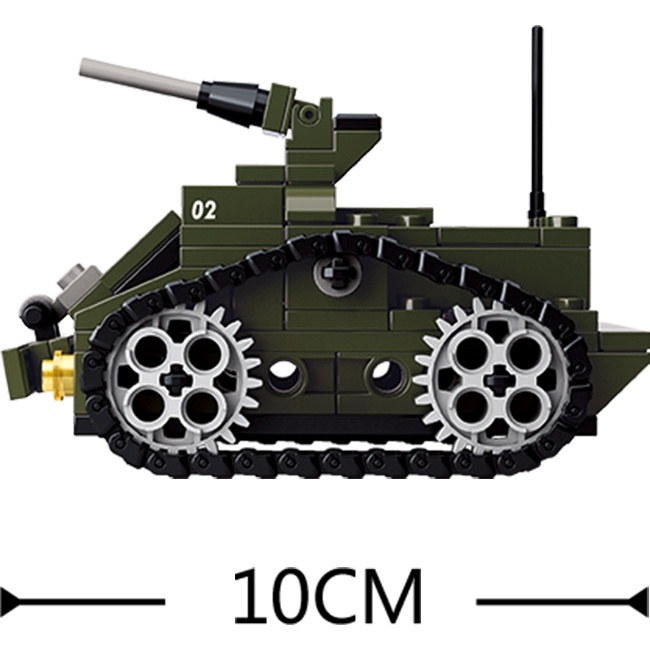 ของเล่นตัวต่อเลโก้ทหาร-รถถังยานเกราะ-sluban-armored-vehicle-army-m38-b0587c