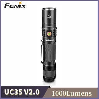 Fenix UC35 V2.0 ไฟฉาย 1000 ลูเมนส์ ชาร์จ USB พร้อมแบตเตอรี่ 3500mAh 18650