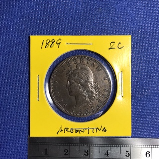Special Lot No.60186 ปี1889 อาร์เจนติน่า 2 CENTAVOS เหรียญสะสม เหรียญต่างประเทศ เหรียญเก่า หายาก ราคาถูก