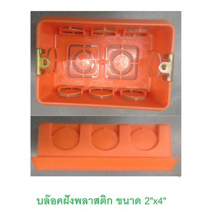 V.E.G บล็อคฝัง แบบเหล็ก,พลาสติก  ขนาด 2"x4", 4"x4"