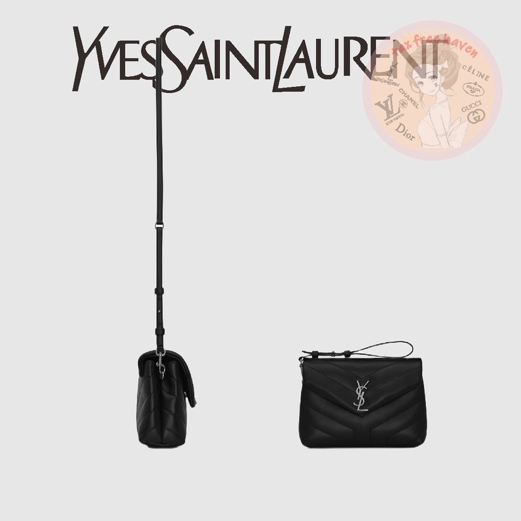 ราคาต่ำสุดของ-shopee-ของแท้-100-ysl-yves-saint-laurent-ยี่ห้อใหม่กระเป๋าสะพายหนังใบเล็ก-loulou-y-กระเป๋าเย็บผ้า