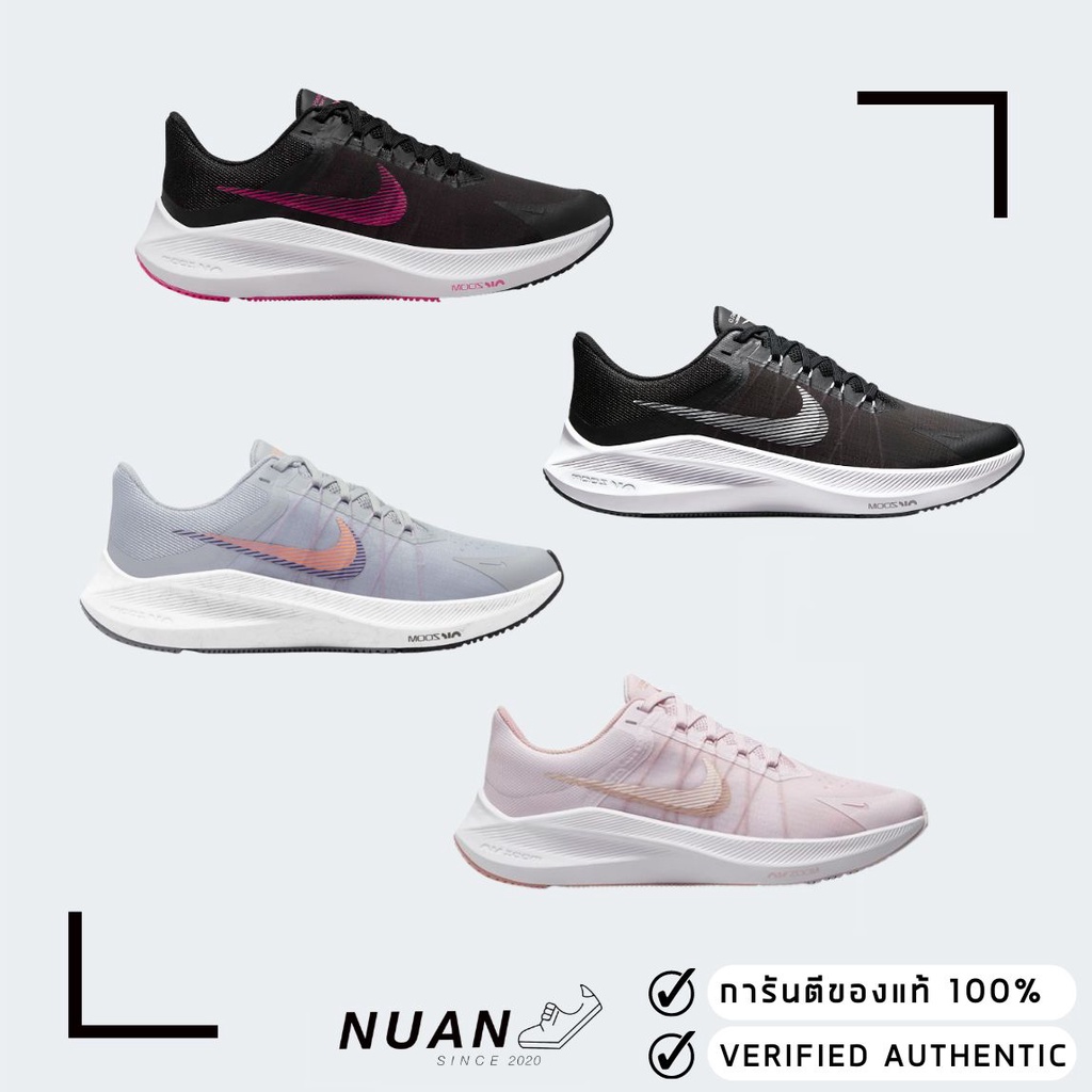 ภาพหน้าปกสินค้าลดเพิ่ม 15% ทักแชทรับโค้ด WMNS Nike Zoom Winflo 8 CW3421-004 005 006 500 "ของแท้ป้ายไทย" รองเท้าวิ่ง