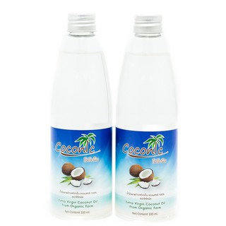 น้ำมันมะพร้าว บริสุทธิ์ 100% สกัดเย็น ขนาด 300 ml. (จำนวน 2 ขวด)