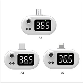 เทอร์โมมิเตอร์ USB โทรศัพท์มือถือสมาร์ทโฟน เครื่องวัดอุณหภูมิอินฟราเรด