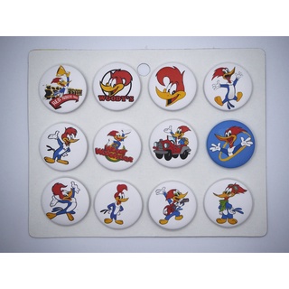 เข็มกลัด 3.2cm/4.4cm Woody Woodpecker วู้ดดี้ การ์ตูน อนิเมะ Cartoon Anime