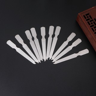 BST✿10pcs Dual Sided Stainless Steel Metal Nail File Manicure Pedicure Tool