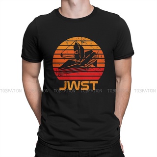 เสื้อยืดผ้าฝ้ายพิมพ์ลายขายดี เสื้อยืดลําลอง แขนสั้น พิมพ์ลายกล้องโทรทรรศน์ James Webb Space JWST 4xl สําหรับผู้ชาย