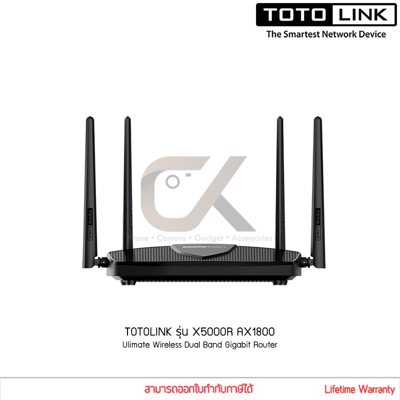 totolink-เร้าเตอร์-รุ่น-x5000r-wifi-6-ax1800-wireless-dual-band-gigabit-router-ประกัน-ตลอดอายุการใช้งาน