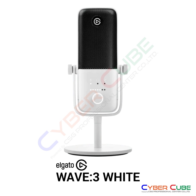 elgato-wave-3-white-premium-microphone-and-digital-mixing-solution-ไมโครโฟน