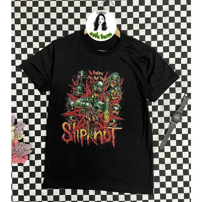 เสื้อยืดวินเทจ-slipknot-แฟชั่นวินเทจยุค90-ราคาถูก