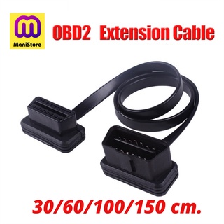 ภาพหน้าปกสินค้าสายต่อ OBD2 สำหรับเพิ่มความยาว OBD2 extension cable ใช้งานกับ Gauge/ELM327/GPS/OBD2 Scanner ที่เกี่ยวข้อง