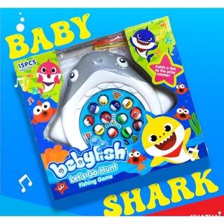 เกมตกปลา baby shark ตกปลา มี 15 หลุมพร้อมเสียงเพลง ของเล่นเด็ก🐋🐋🐋พร้อมส่งในไทย ❗❗