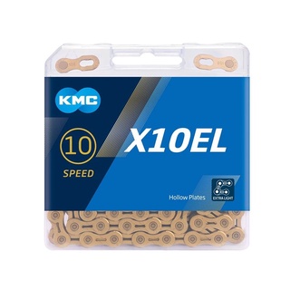 Kmc สายโซ่ ความเร็ว 10 ระดับ X10EL X11EL 10 20 30 116L สีทอง สําหรับรถจักรยานเสือภูเขา Shimano SRAM Road MTB