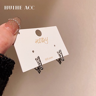 Simple design sense personality butterfly earrings Korea Dongdaemun temperament ear buckle wind earrings women for girls