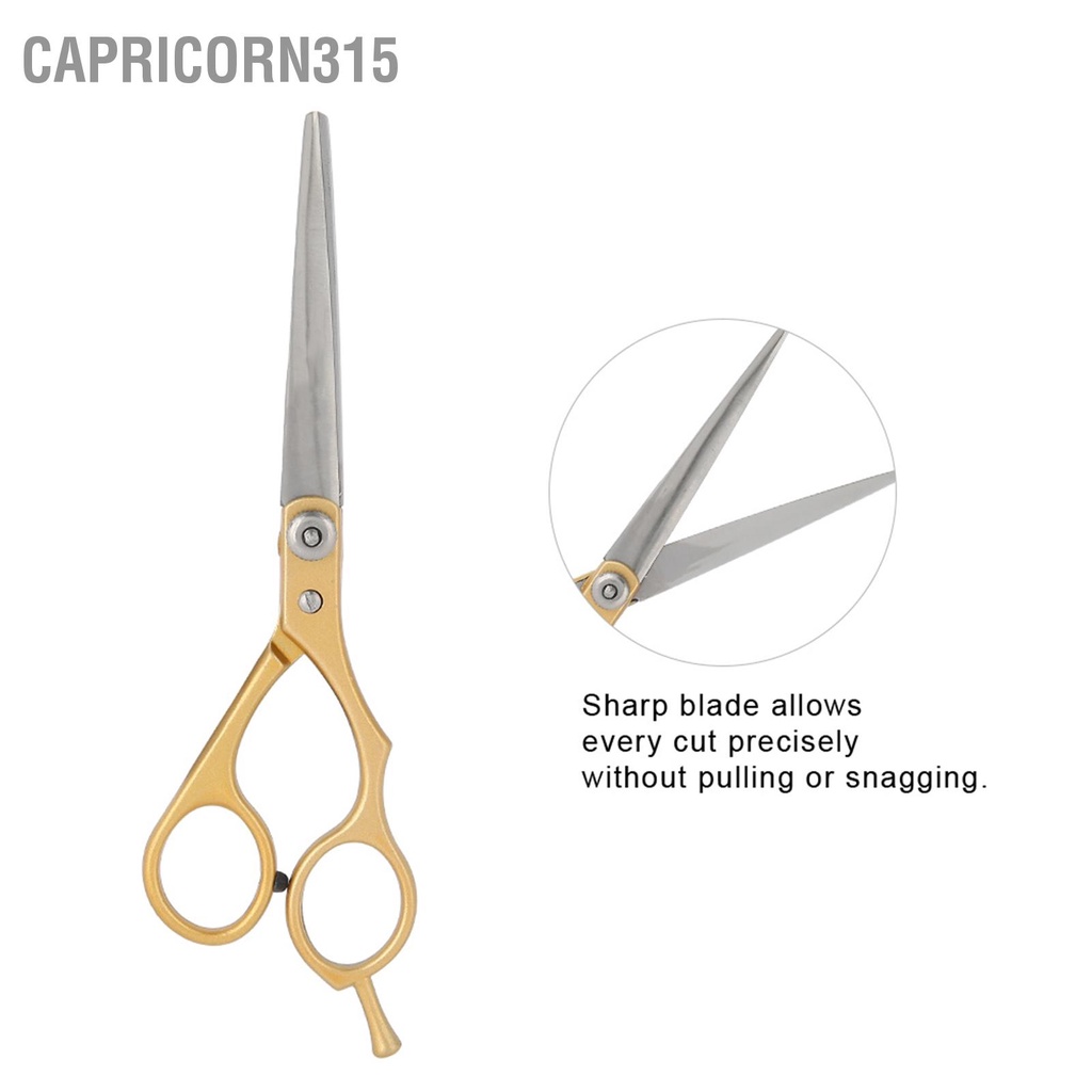 capricorn315-กรรไกรตัดผมมืออาชีพ-กรรไกรตัดผม-สําหรับครอบครัว-ร้านทําผม-ฟันแบน-เครื่องมือทําผม