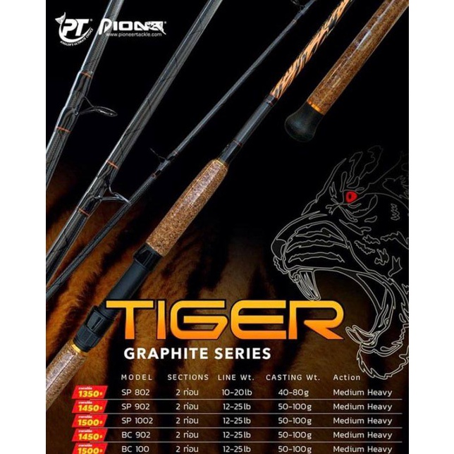 pioneer-tiger-graphite-series-คัน-ไพโอเนียร์-ไทเกอร์-คันหน้าดิน-ไทเกอร์-กราไฟต์-ซีรีย์