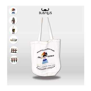 BBL-J036 🐃กระเป๋าผ้า ทรง Tote Bag 🌸🌻ลายน่ารักมีหลายแบบให้เลือก 🏋️‍♂️🚲🏃‍♀️ สกรีนสวยงานเย็บแข็งแรง