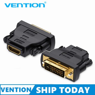 Vention อะแดปเตอร์ สำหรับแปลง DVI 24+1 เป็น HDMI ตัวผู้ เป็น ตัวเมีย สำหรับ 1080P HD TV