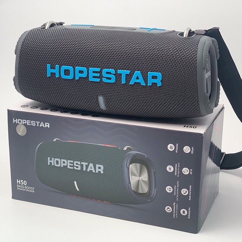 HOPESTAR H50/ H53 ลำโพงบลูทูธ เสียงดีเบสแน่น ดังกระหึ่ม กันน้ำระดับ ...