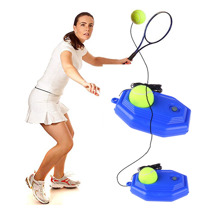 ภาพหน้าปกสินค้าแท่นฝึกซ้อมเทนนิส ฐุกเทนนิสมีเชือก อุปกรณ์ฝึกเทนนิส อุปกรณ์ฝึกเทนนิสแบบรีบาวด์