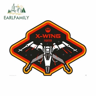 Earlfamily สติกเกอร์ ลาย Star Wars X-Wing Rogue Pilot Wedge Luke ขนาด 13x9.3 ซม. สําหรับติดตกแต่งรถยนต์
