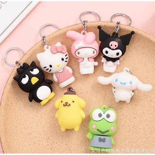 ภาพขนาดย่อของสินค้าพวงกุญแจ SANRIO ซานริโอ Kero Kitty Kuromi Purin Badtz Cinnamon ขนาดประมาณ 5ซม. น่ารักมากๆ ห้อยกระเป๋า