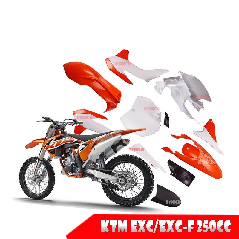 ชุดสีวิบาก-แฟริ่งวิบาก-มอดตคอส-ชุดใหญ่-สำหรับ-ktm-exc-exc-f-250cc-เปลือกวิบาก-แฟริ่งวิบาก-ครบชุดใหญ่-125cc-200cc-250cc-ร