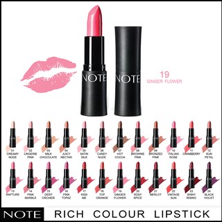 NOTE COSMETICS ULTRA RICH COLOR LIPSTICK 19 GINGER FLOWER
