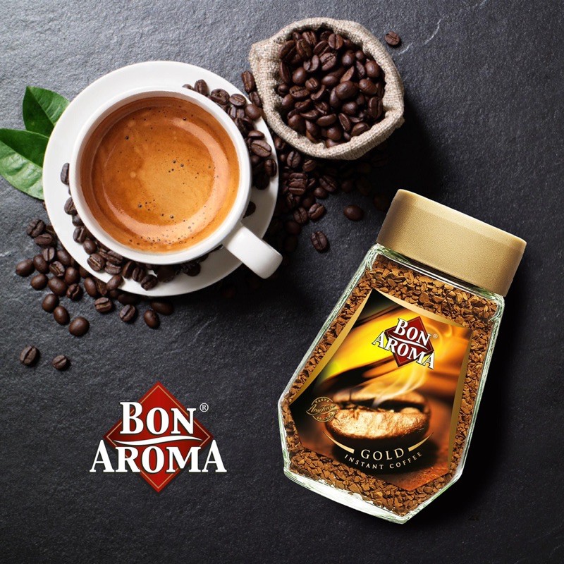 ล็อตใหม่-bon-aroma-gold-amp-espresso-instant-coffee-กาแฟสำเร็จรูป-บอนอโรม่า-กาแฟโกลด์-ขวด-100g-amp-tchibo75g