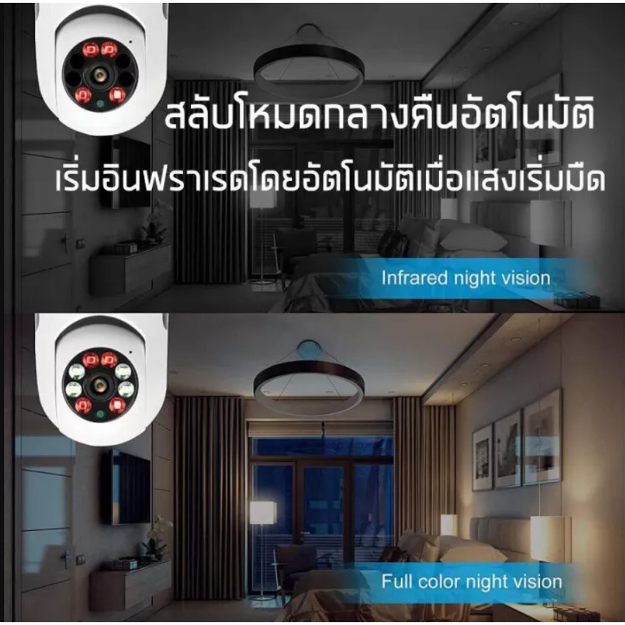 กล้องวงจรปิด-ip-camera-ไร้สาย-ปรับหมุนได้-355-องศา-ความชัด-1080p-มีอินฟาเรดเห็นชัดในที่มืด-ดูได้ผ่านสมาร์ทโฟน