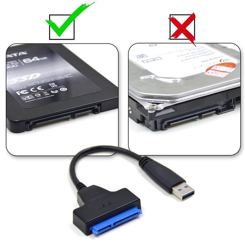ภาพสินค้าสายตัวแปลง USB 3.0 SATA Adapter 2.5 Inch Converter Cable for 2.5 inch SSD HDD Hard Disk Drive Adapter จากร้าน easybuy_mall บน Shopee ภาพที่ 4