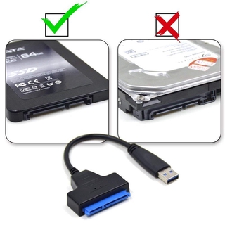 ภาพขนาดย่อของภาพหน้าปกสินค้าสายตัวแปลง USB 3.0 SATA Adapter 2.5 Inch Converter Cable for 2.5 inch SSD HDD Hard Disk Drive Adapter จากร้าน easybuy_mall บน Shopee ภาพที่ 4