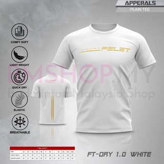 Felet เสื้อเจอร์ซีย์ คอกลม FT-DRY 1.0 สีขาว ทอง