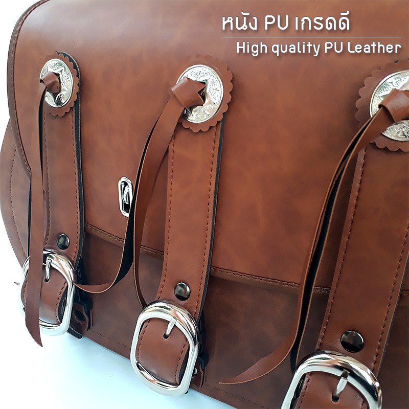 กระเป๋าข้างมอเตอร์ไซด์-ทรงฮาร์เล่ย์-heritage-softail-springer-classic-style-saddle-bag-brown