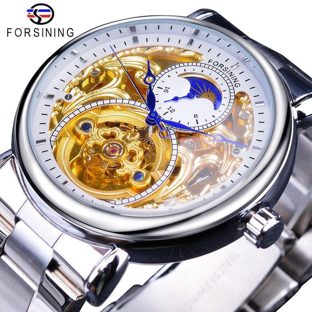 forsining-2019-white-golden-skeleton-wrist-watches-blue-hands-silver-stainless-steel-men-mechanical-watch-waterproof-des