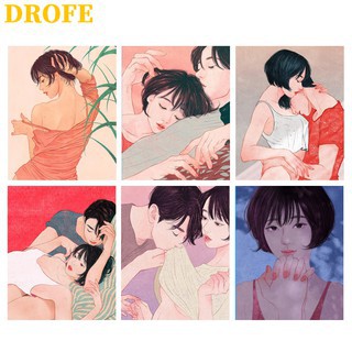 Drofe 【40X50 ซม.】~ ภาพวาดผ้าใบรูปตัวเลข The Sour Smell Of Love ~ ตัวเลขสําหรับตกแต่งผนังบ้าน