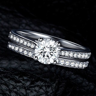 ร้อนสองชั้นแหวนแหวนแต่งงานเครื่องประดับยุโรปและอเมริกาชุบเงิน 925 เครื่องประดับมือ de2-688