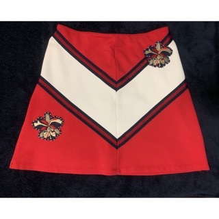 Jaspal red white and collegiate navy short skirt size s ยัสปาล กระโปรงทรงเอสีแดง