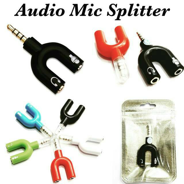 ไมโครโฟน U Splitter 2 in 1 สําหรับเสียง | Shopee Thailand