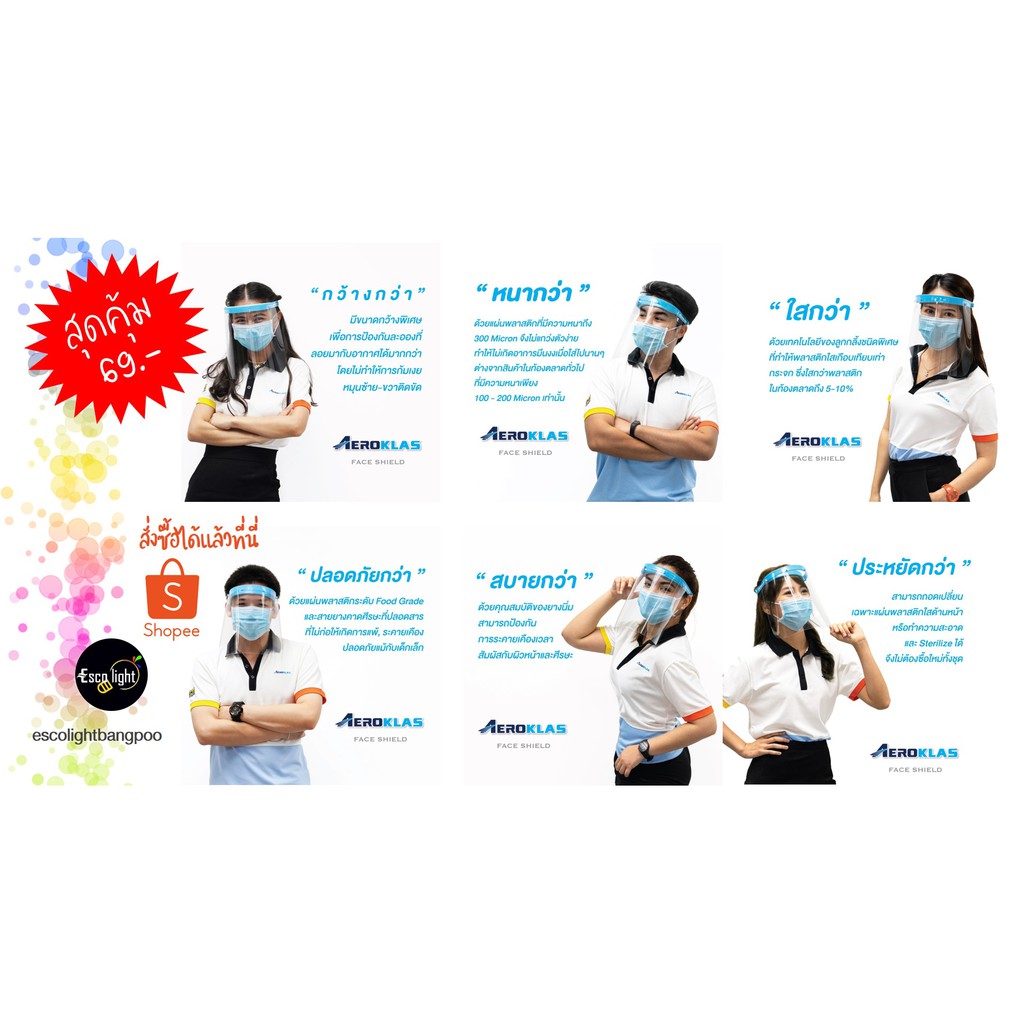 หน้ากากใส-face-shield-by-aeroklas