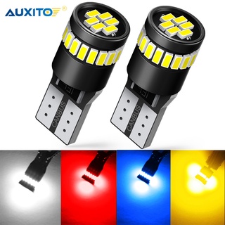 Auxito หลอดไฟแคนบัส T10 W5W LED 194 168 ชิป 3014 สําหรับจอดรถยนต์ 2 ชิ้น