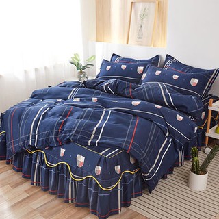 ​​ ผ้าปูที่นอน / ปลอกหมอน / ปลอกผ้านวม คือบาง (3/4 ชิ้น) ชุดเตียงสี่ชิ้นลายการ์ตูนหมีน่ารัก
