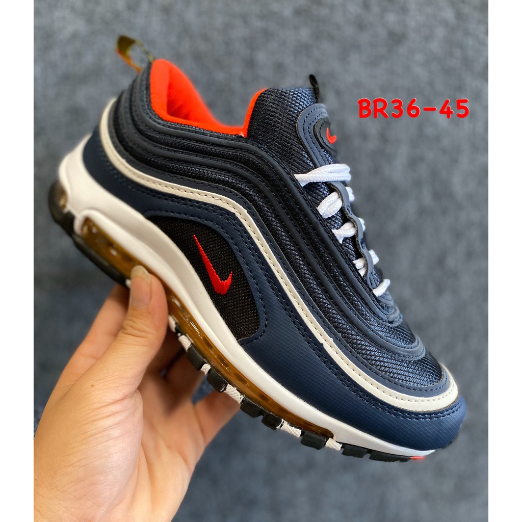 รองเท้าnike-air-max-97-ไซส์-36-45-มี-4-สี-นุ่ม-ยึดเกาะได้ดี-ใส่สบาย-ใส่ได้ทั้งผู้ชาย-หญิง-รองเท้าลำลอง-รองเท้ากีฬา