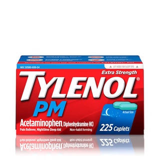 ภาพหน้าปกสินค้าถูกที่สุด 💖 กระปุกใหญ่ Tylenol PM Extra Strength Pain Reliever & Sleep Aid 225 เม็ด 500 mg ของแท้ พร้อมส่ง ที่เกี่ยวข้อง