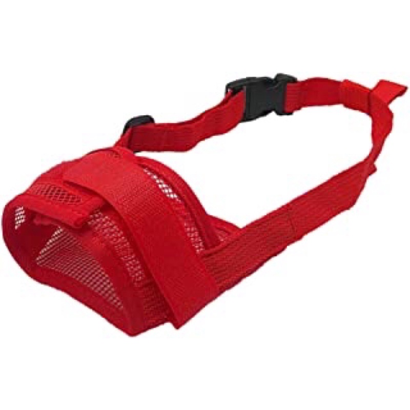 size-xl-สีเเดง-mouth-dog-strap