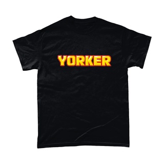 เสื้อยืดลําลอง ผ้าฝ้าย แขนสั้น พิมพ์ลาย Yorker สําหรับผู้ชาย