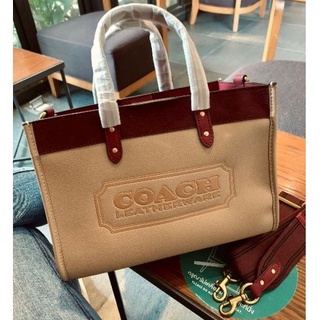 COACH FIELD TOTE  IN COLORBLOCK WITH COACH BADGE