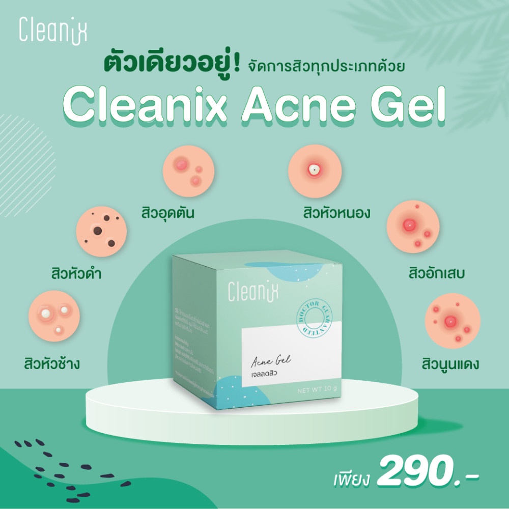 cleanix-acne-gel-เจลลดสิว-สูตรแพทย์ผิวหนัง-10g-ใช้ได้-1-2-เดือน-สิวยุบภายใน-1-คืน