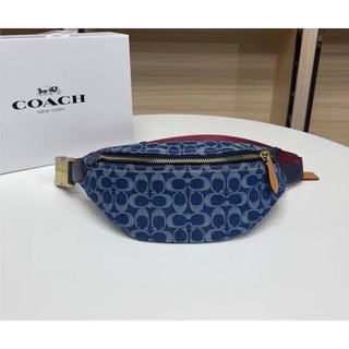 Coach  Charter Belt Bag 7 In Signature Denim CA075