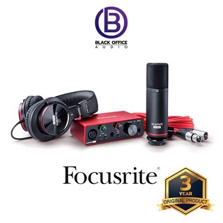 Focusrite Scarlett Solo Studio Pack (3rd Gen) ชุดบันทึกเสียง / ออดิโออินเตอร์เฟส / Audio Interface (BlackOfficeAudio)